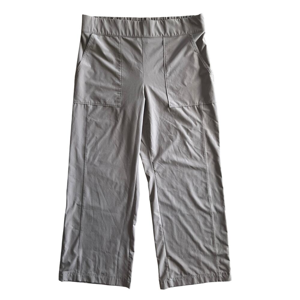 Athleta Gray Wide Leg Crop Pants Women’s Size 14